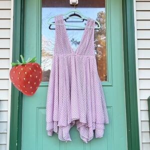 Free People Intimately All Season Slip Dress Size Large Frosted Mauve Pink
